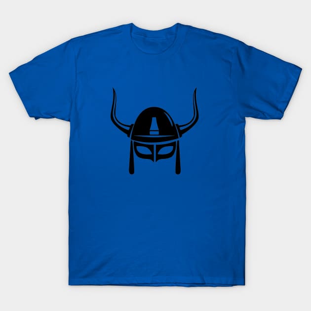 Viking War Helmet, Minimalist Medieval Warrior design T-Shirt by DesignsbyZazz